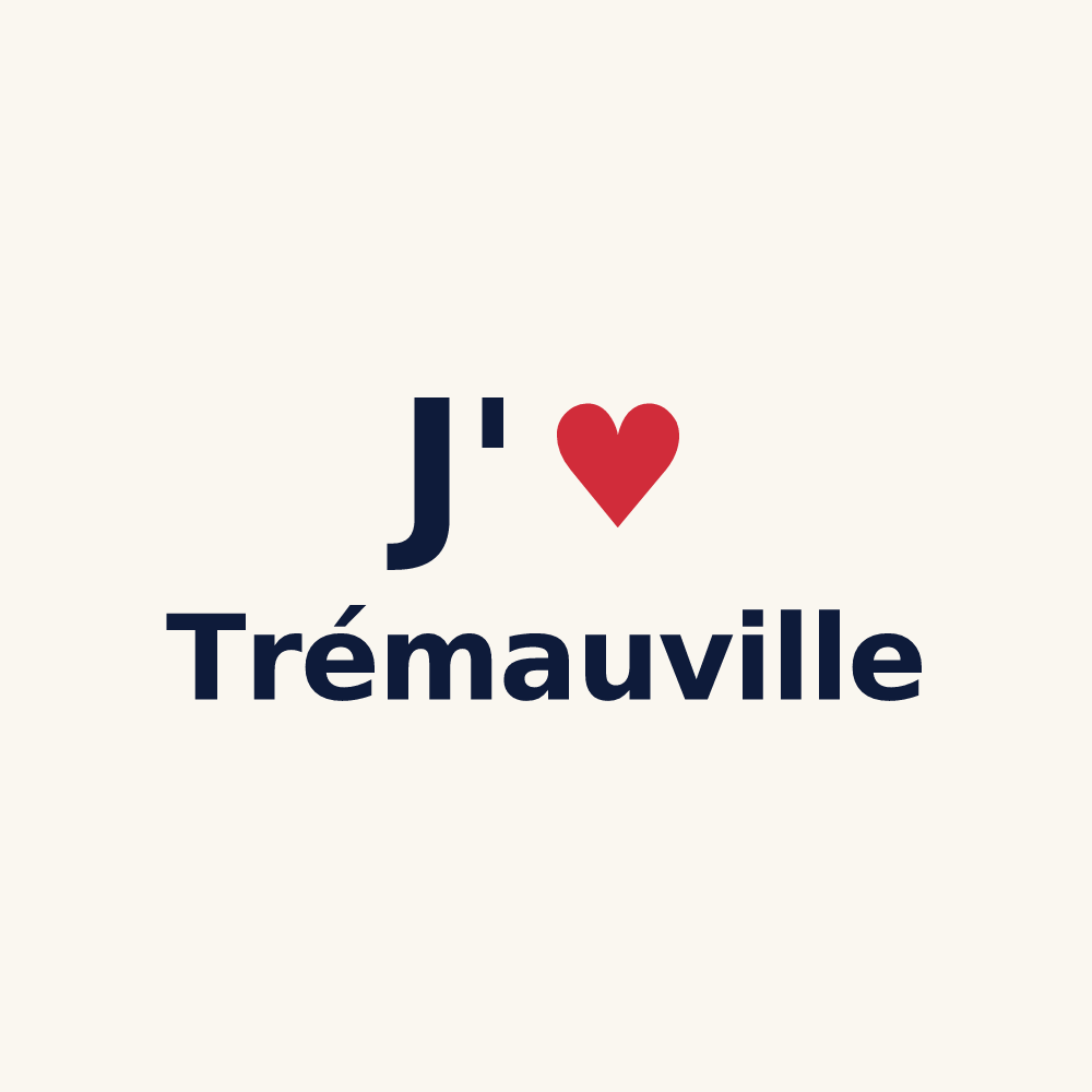 Tasse personnalisée Trémauville — design J'aime Trémauville