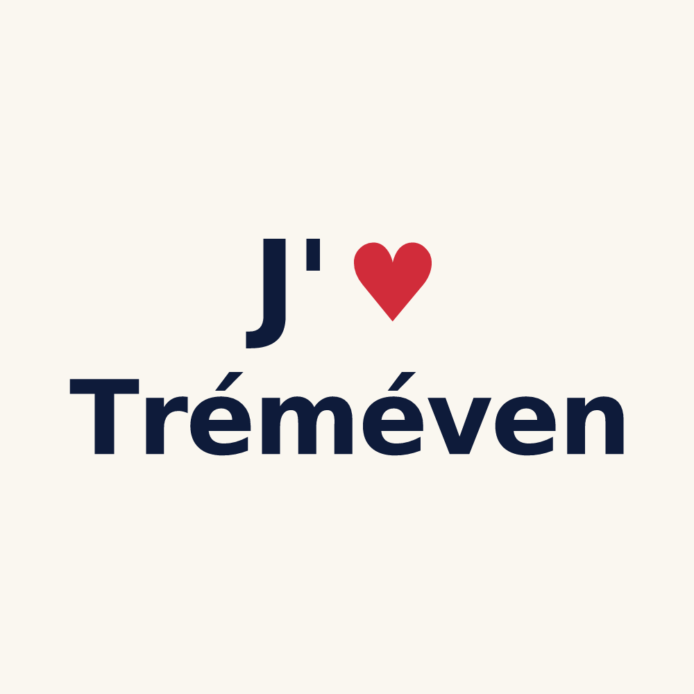 Tasse personnalisée Tréméven — design J'aime Tréméven