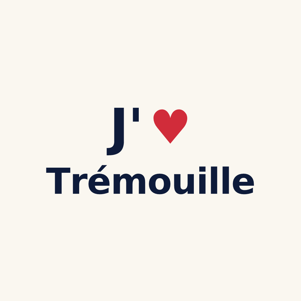 Tasse personnalisée Trémouille — design J'aime Trémouille