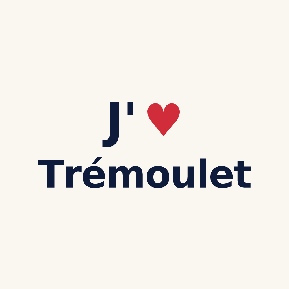 Tasse personnalisée Trémoulet — design J'aime Trémoulet