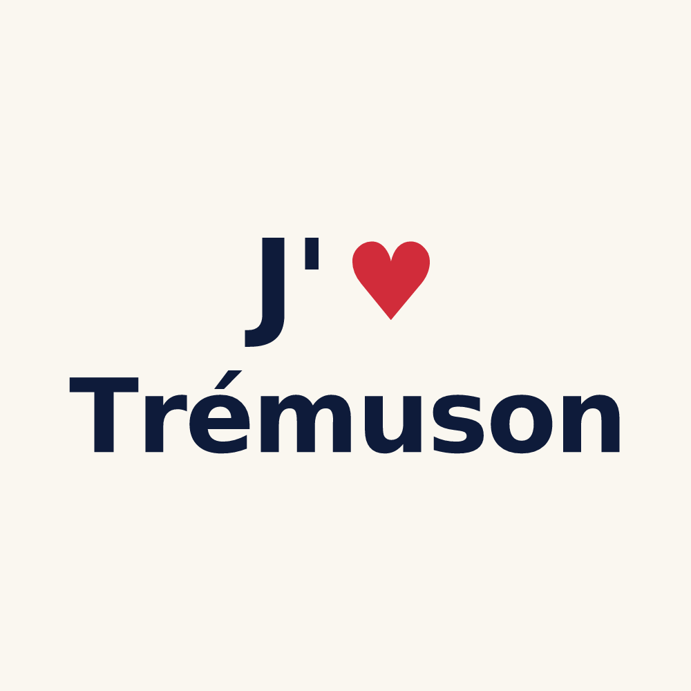 Tasse personnalisée Trémuson — design J'aime Trémuson