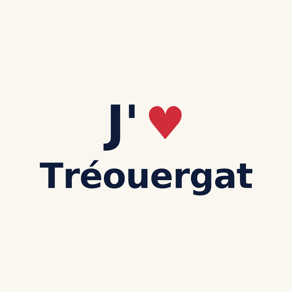 Tasse personnalisée Tréouergat — design J'aime Tréouergat