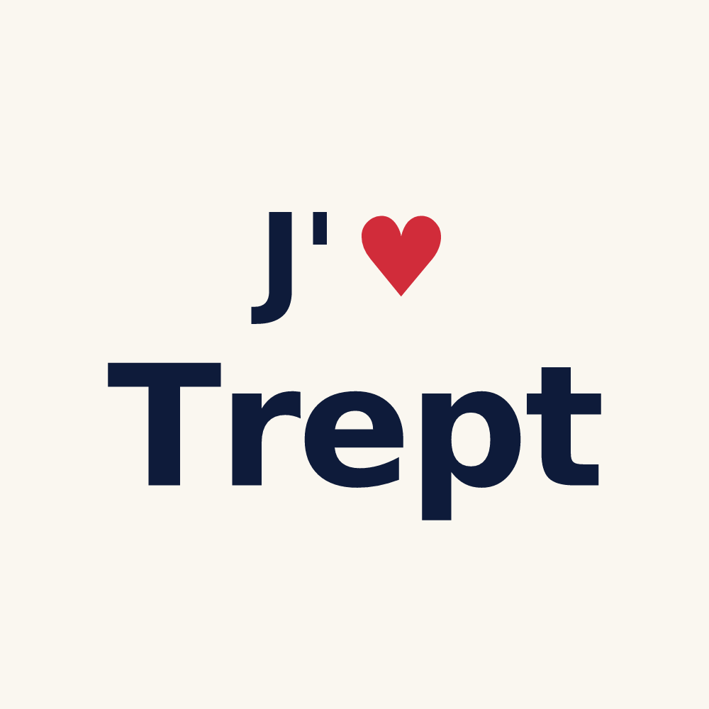 Tasse personnalisée Trept — design J'aime Trept