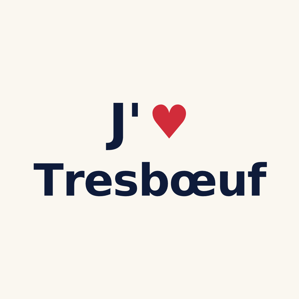 Tasse personnalisée Tresbœuf — design J'aime Tresbœuf