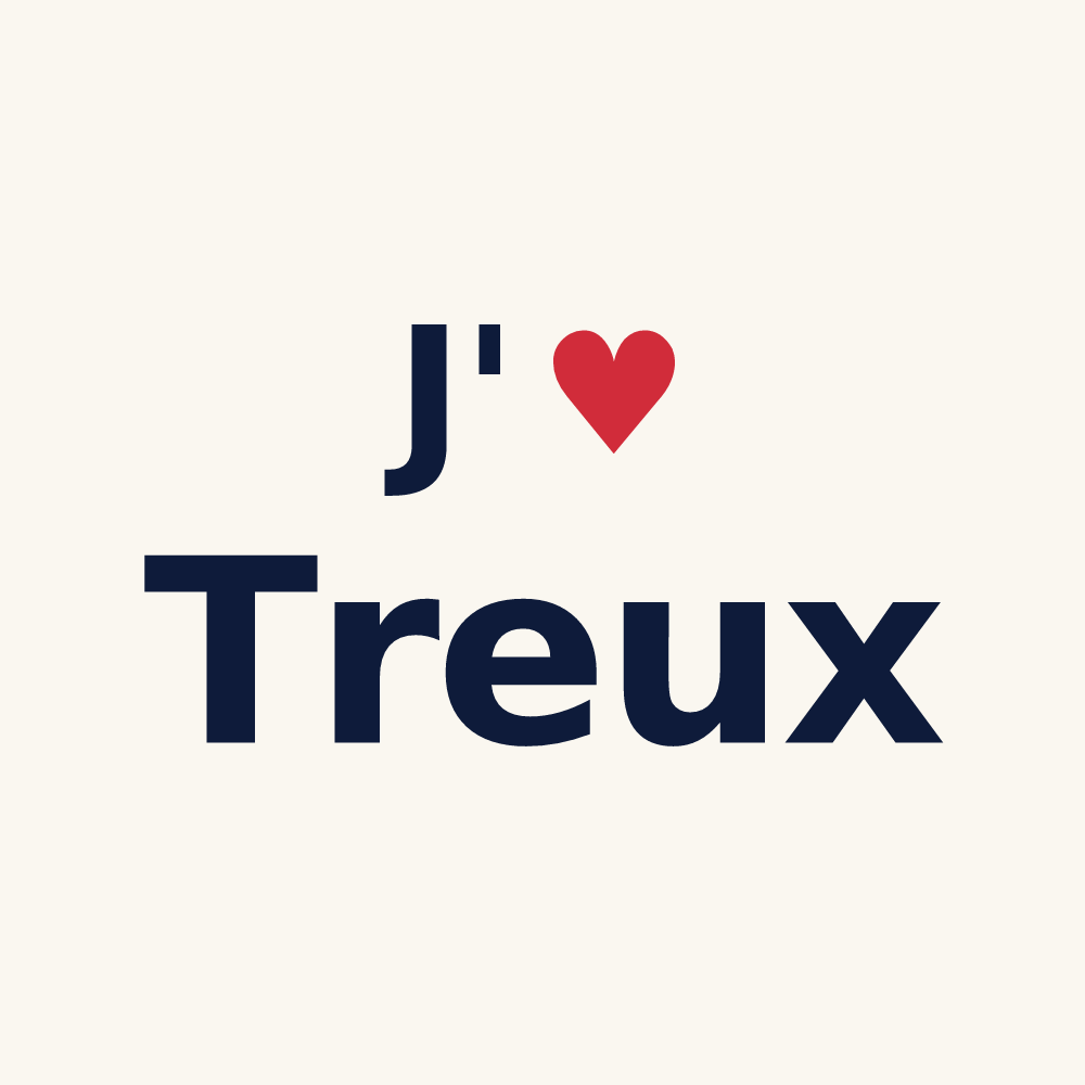 Tasse personnalisée Treux — design « J'aime Treux » imprimé sur la tasse