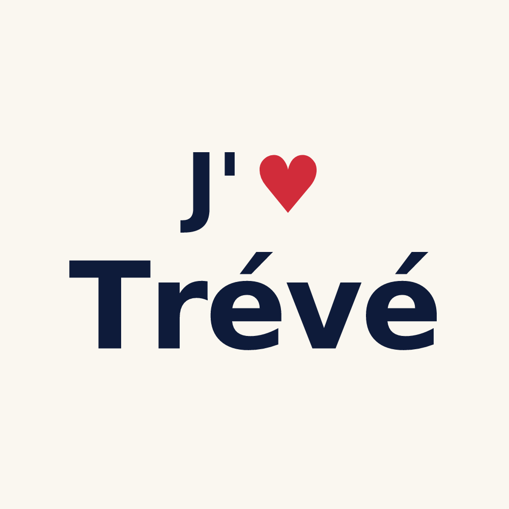 Tasse personnalisée Trévé — design J'aime Trévé