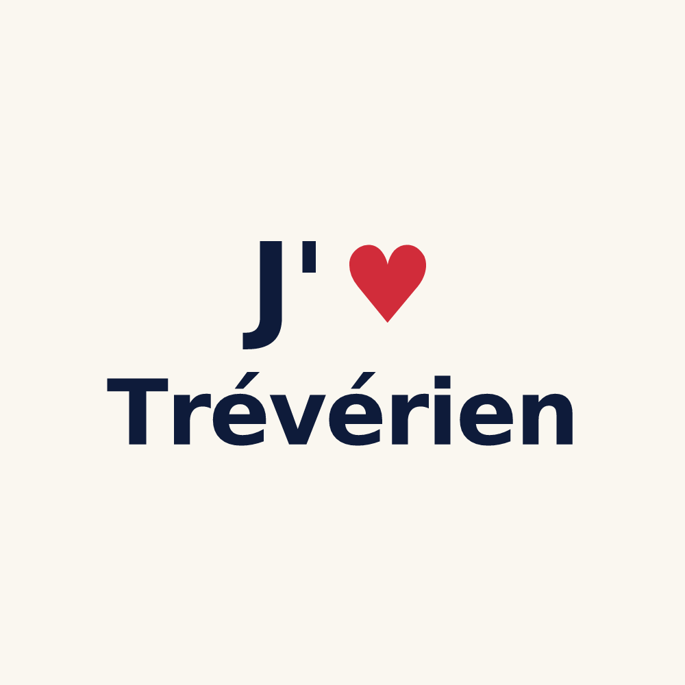 Tasse personnalisée Trévérien — design J'aime Trévérien