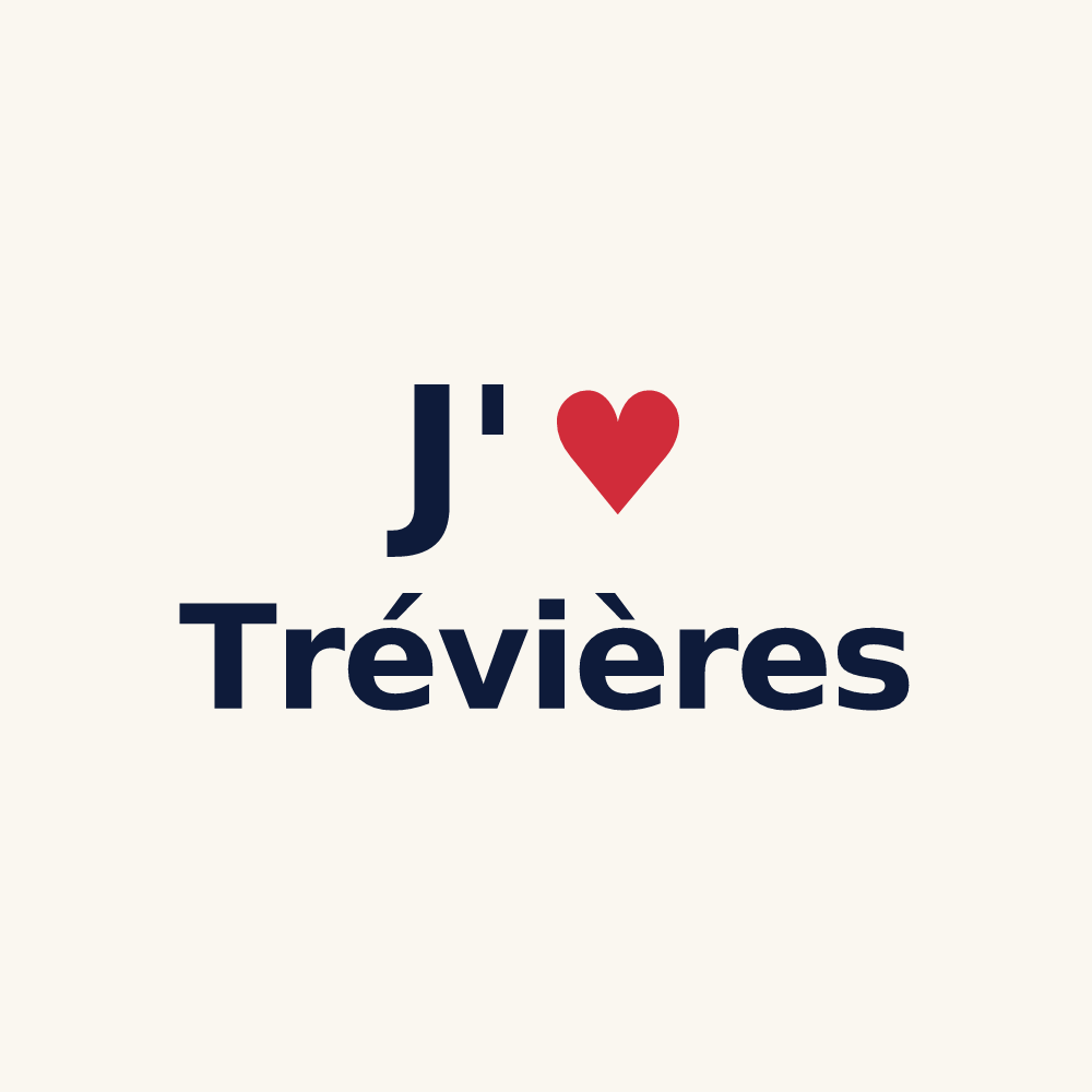 Tasse personnalisée Trévières — design J'aime Trévières