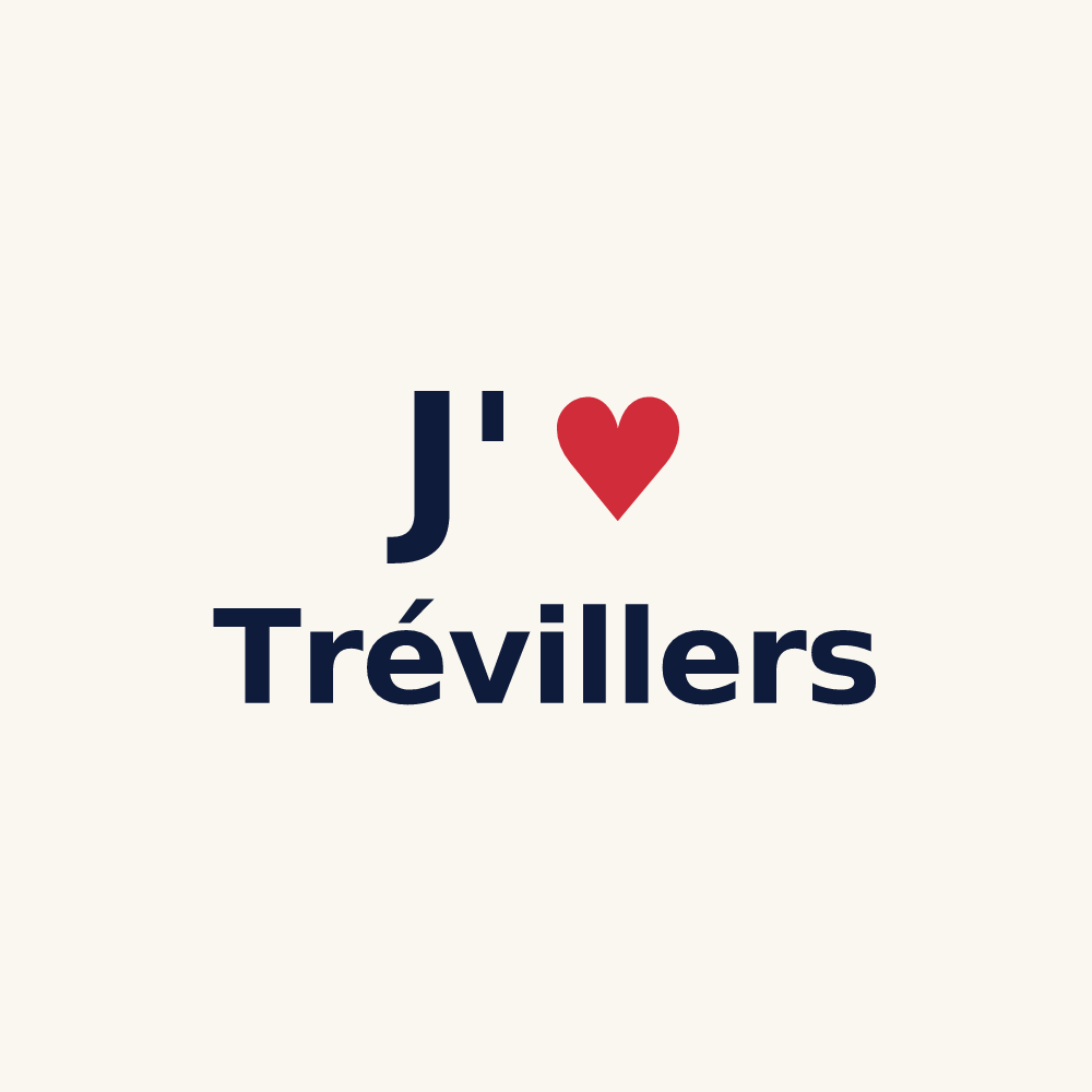 Tasse personnalisée Trévillers — design J'aime Trévillers