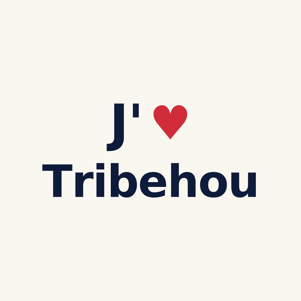 Tasse personnalisée Tribehou — design J'aime Tribehou