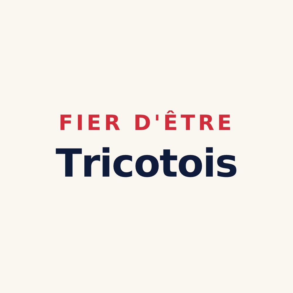 Tasse « Fier d'être Tricotois » — design pour Tricot