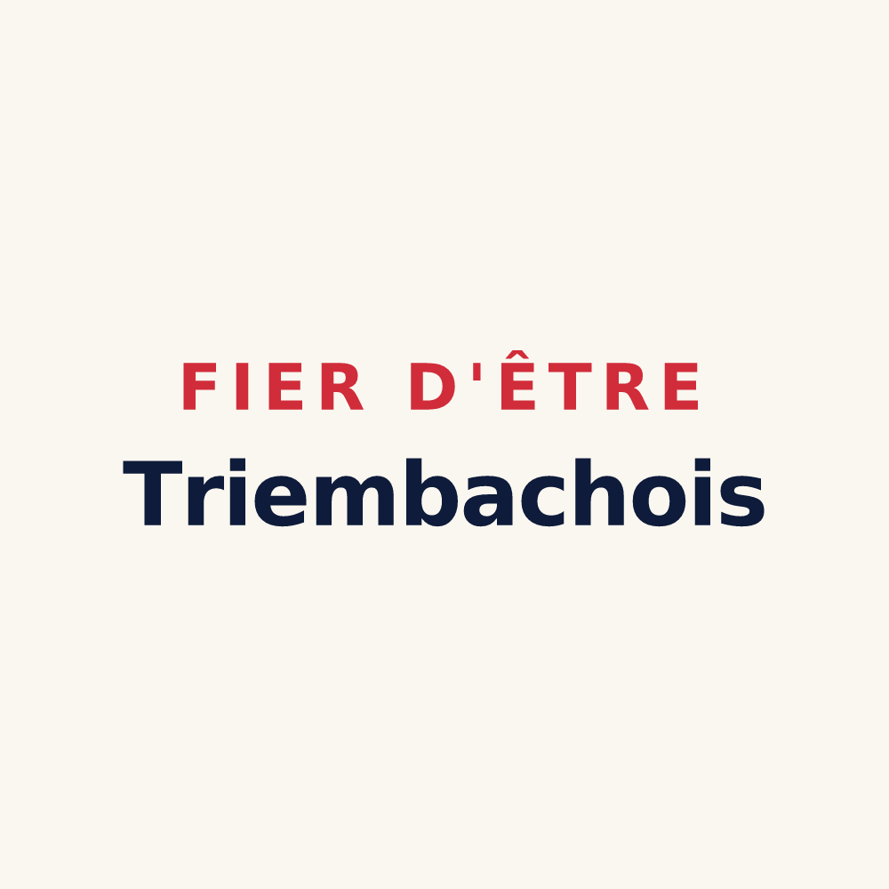 Tasse « Fier d'être Triembachois » — design pour Triembach-au-Val