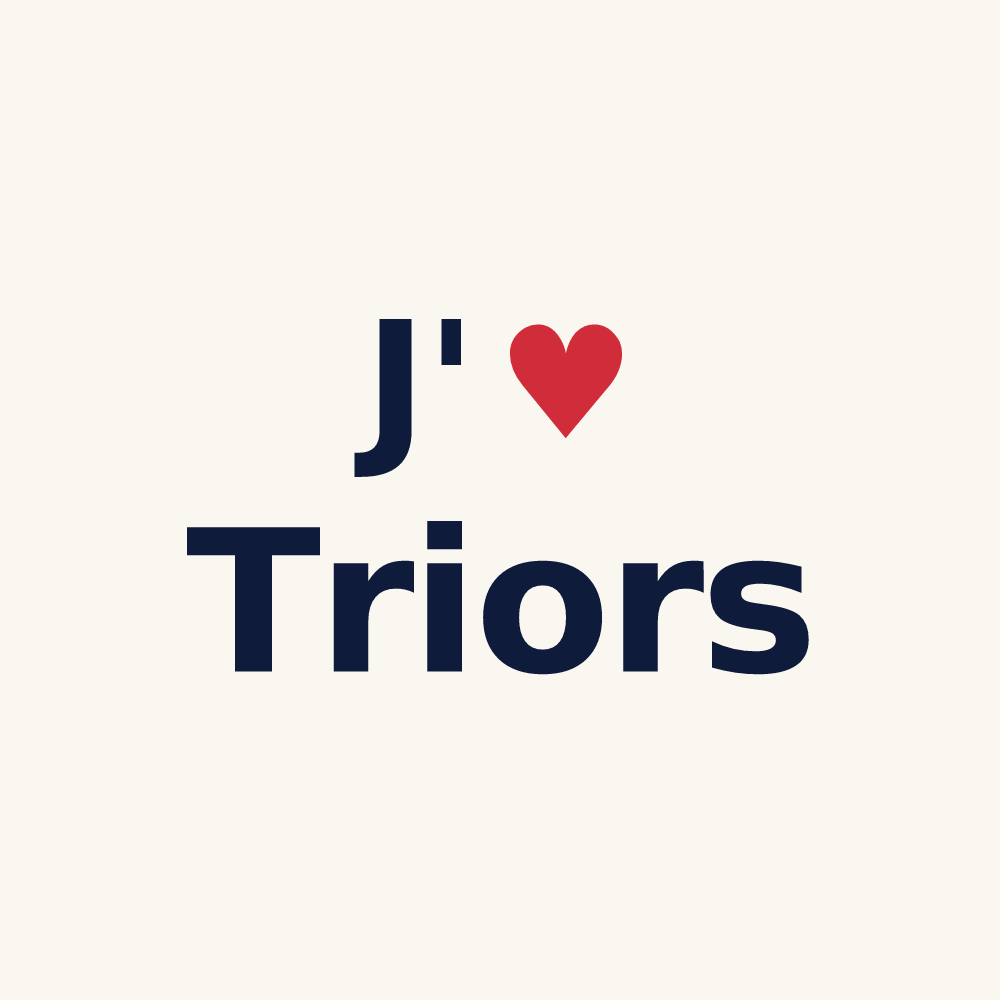 Tasse personnalisée Triors — design J'aime Triors