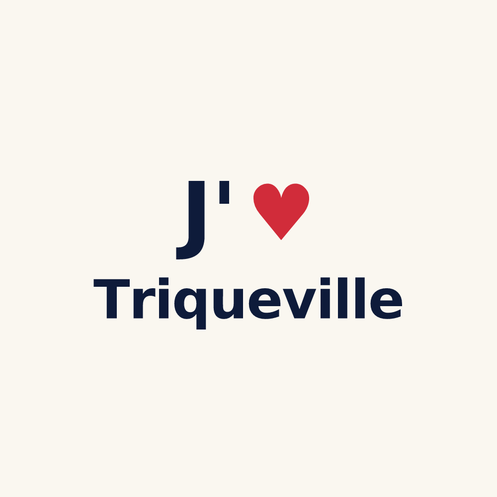 Tasse personnalisée Triqueville — design J'aime Triqueville