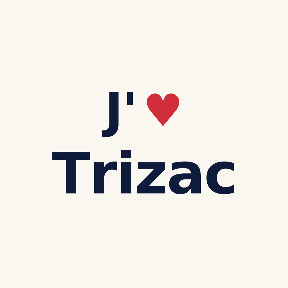 Tasse personnalisée Trizac — design J'aime Trizac