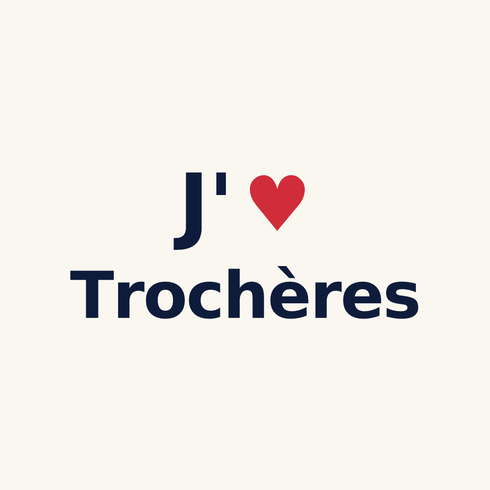 Tasse personnalisée Trochères — design J'aime Trochères