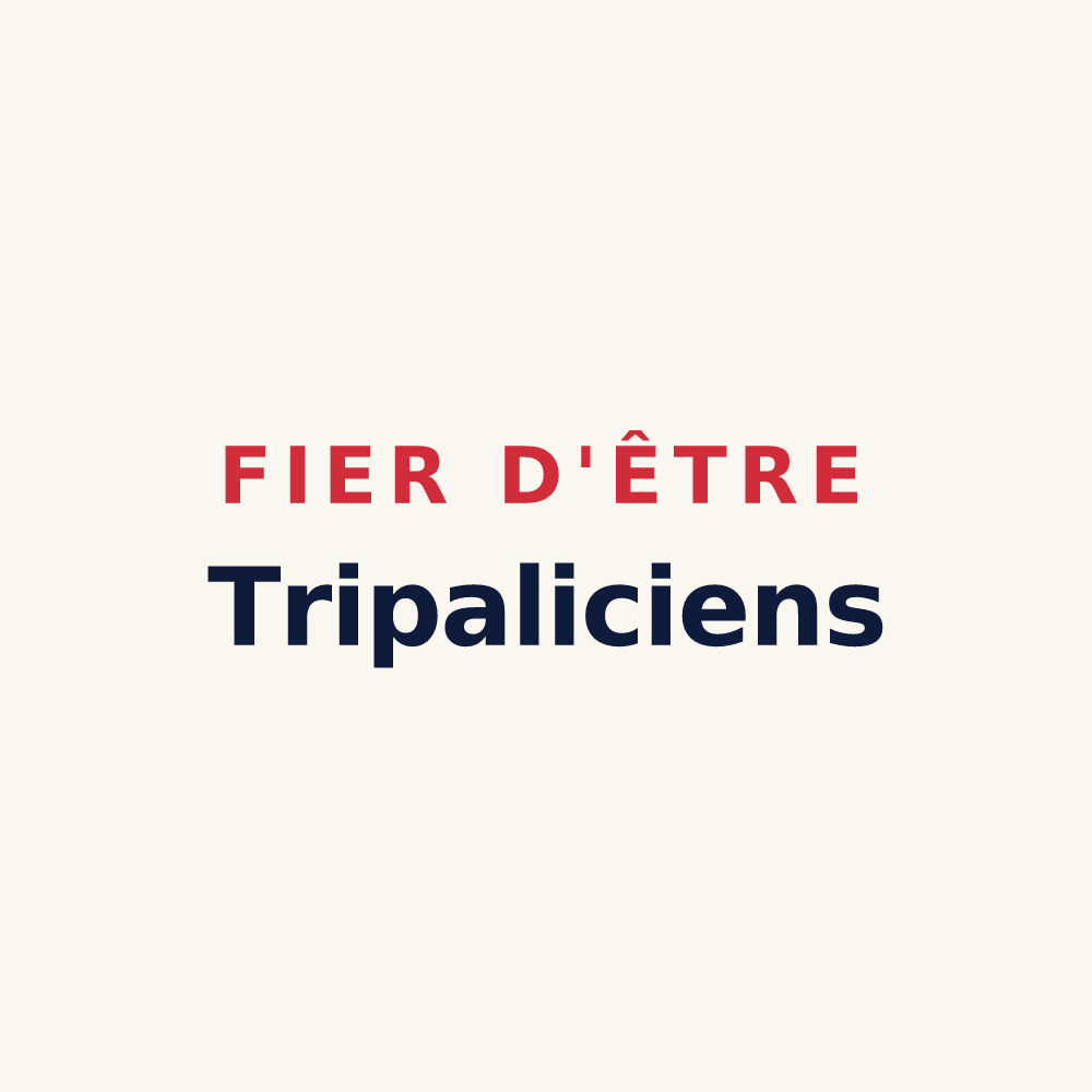 Tasse « Fier d'être Tripaliciens » — design pour Trois-Palis