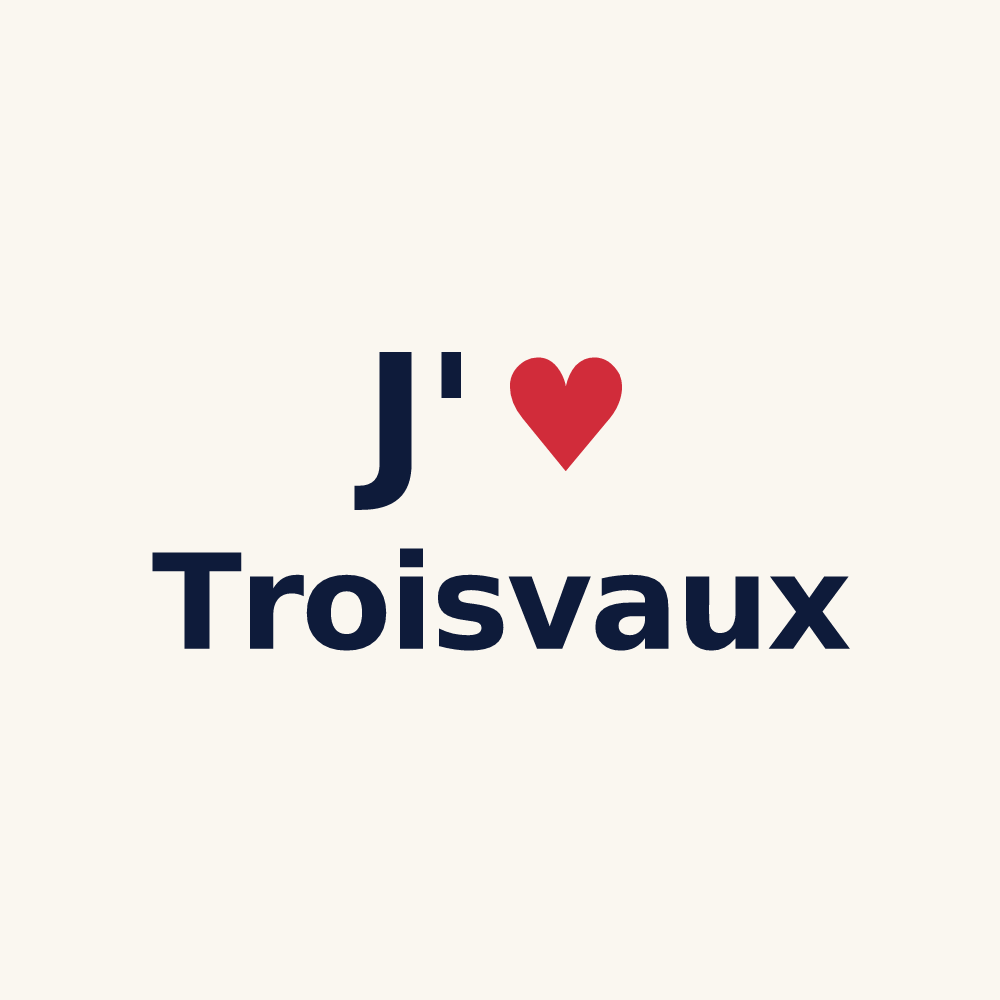 Tasse personnalisée Troisvaux — design J'aime Troisvaux