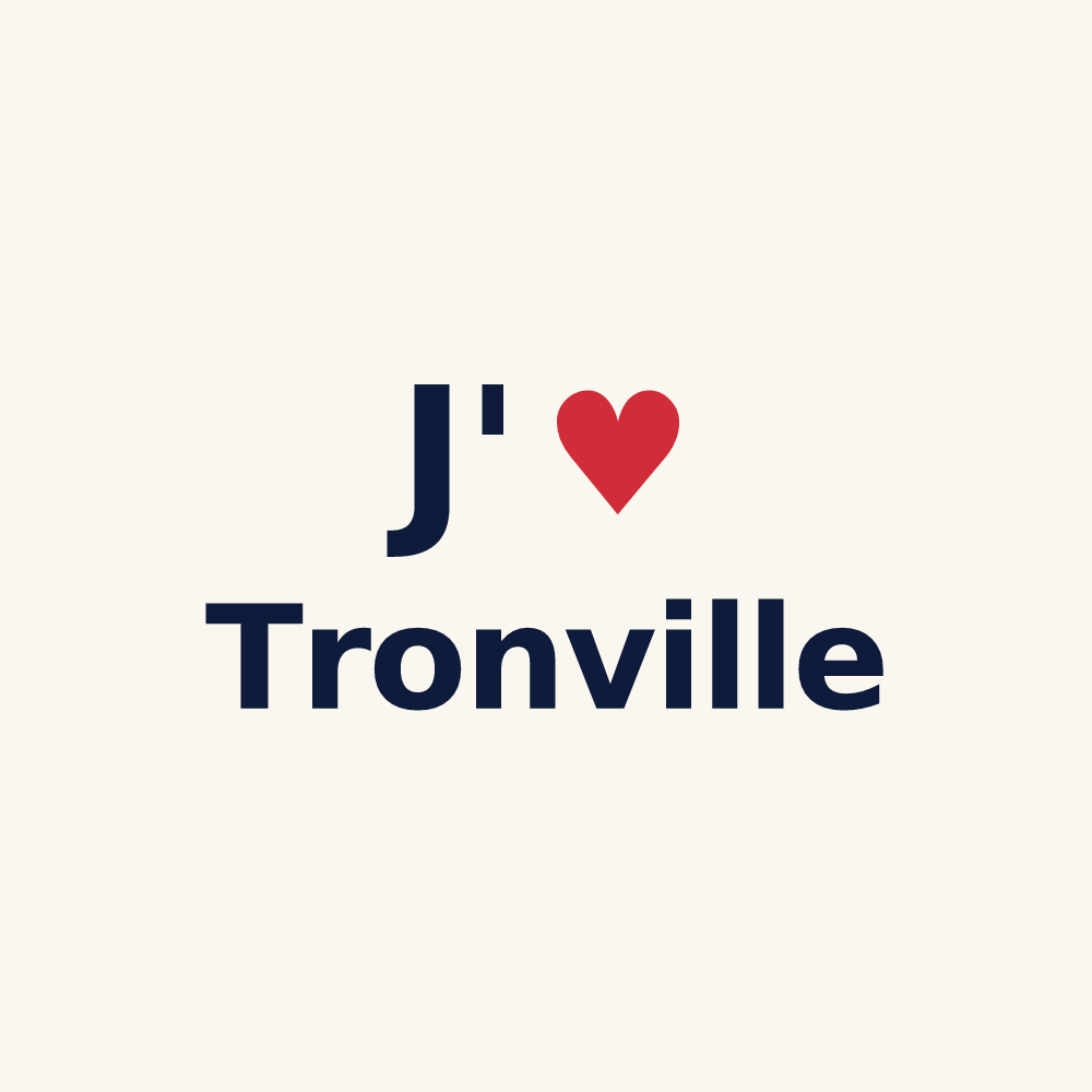 Tasse personnalisée Tronville — design J'aime Tronville