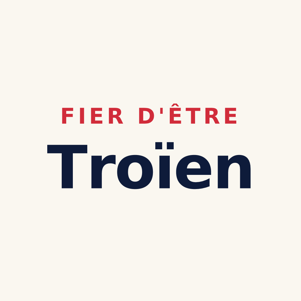 Tasse « Fier d'être Troïen » — design pour Troo