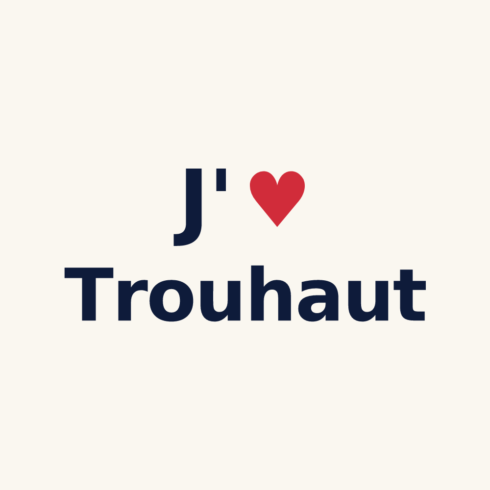 Tasse personnalisée Trouhaut — design J'aime Trouhaut