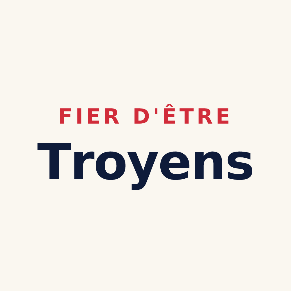Tasse « Fier d'être Troyens » — design pour Troyes