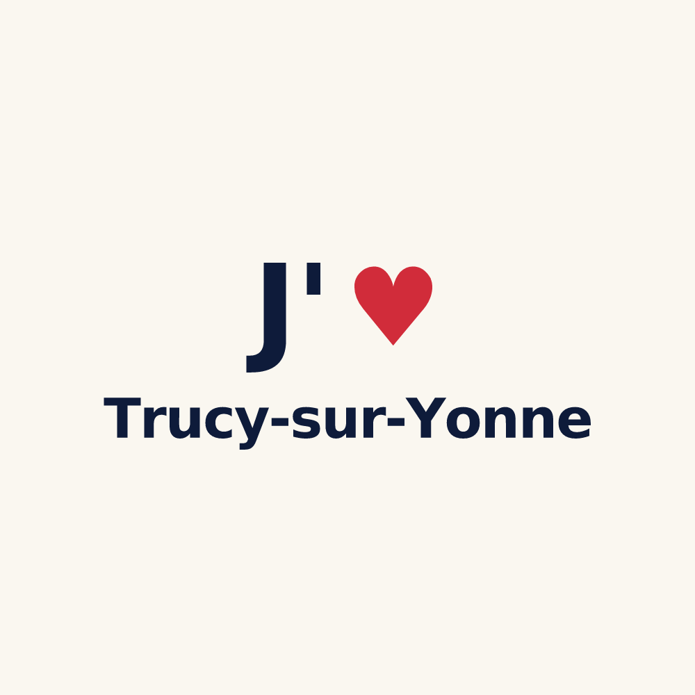 Tasse personnalisée Trucy-sur-Yonne — design J'aime Trucy-sur-Yonne