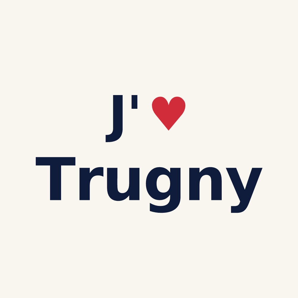 Tasse personnalisée Trugny — design J'aime Trugny