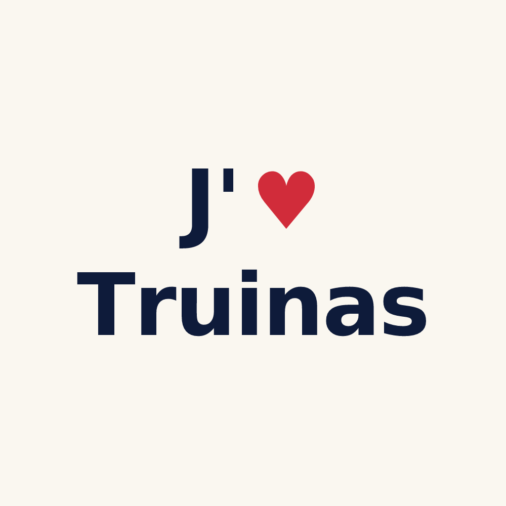 Tasse personnalisée Truinas — design J'aime Truinas