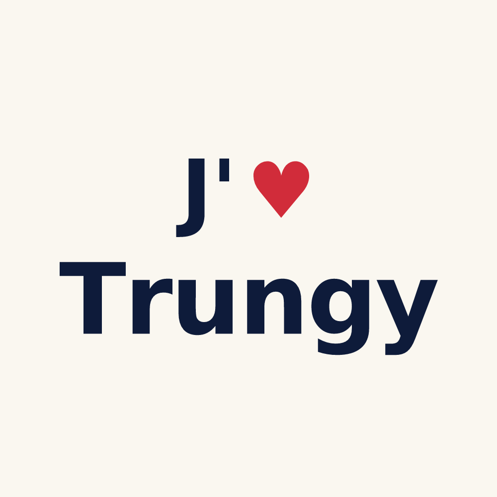 Tasse personnalisée Trungy — design J'aime Trungy