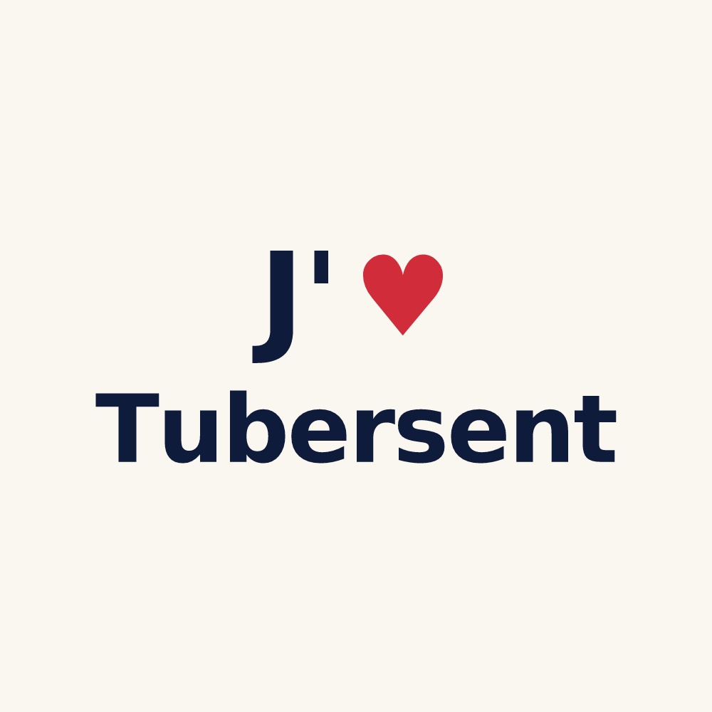 Tasse personnalisée Tubersent — design J'aime Tubersent