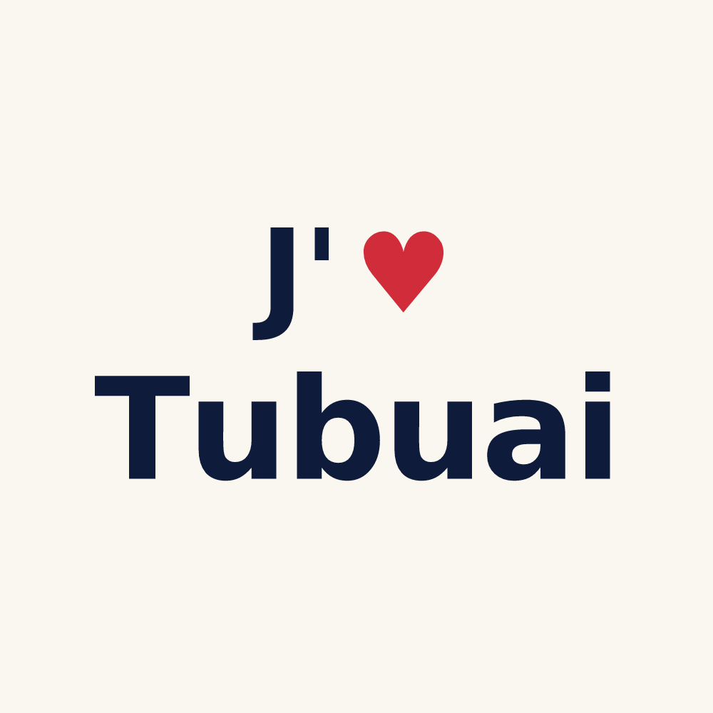 Tasse personnalisée Tubuai — design J'aime Tubuai