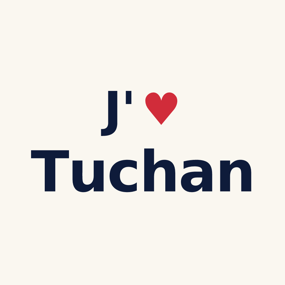 Tasse personnalisée Tuchan — design J'aime Tuchan