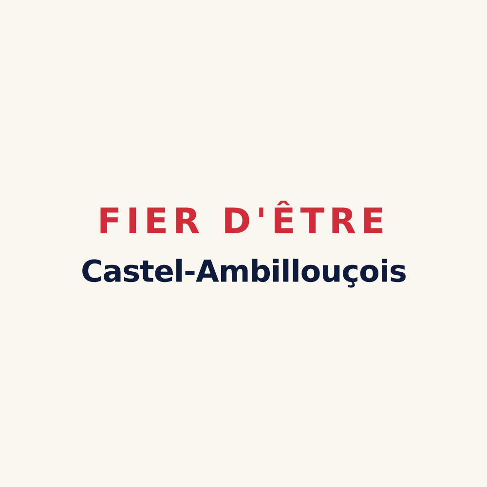 Tasse « Fier d'être Castel-Ambillouçois » — design pour Tuffalun