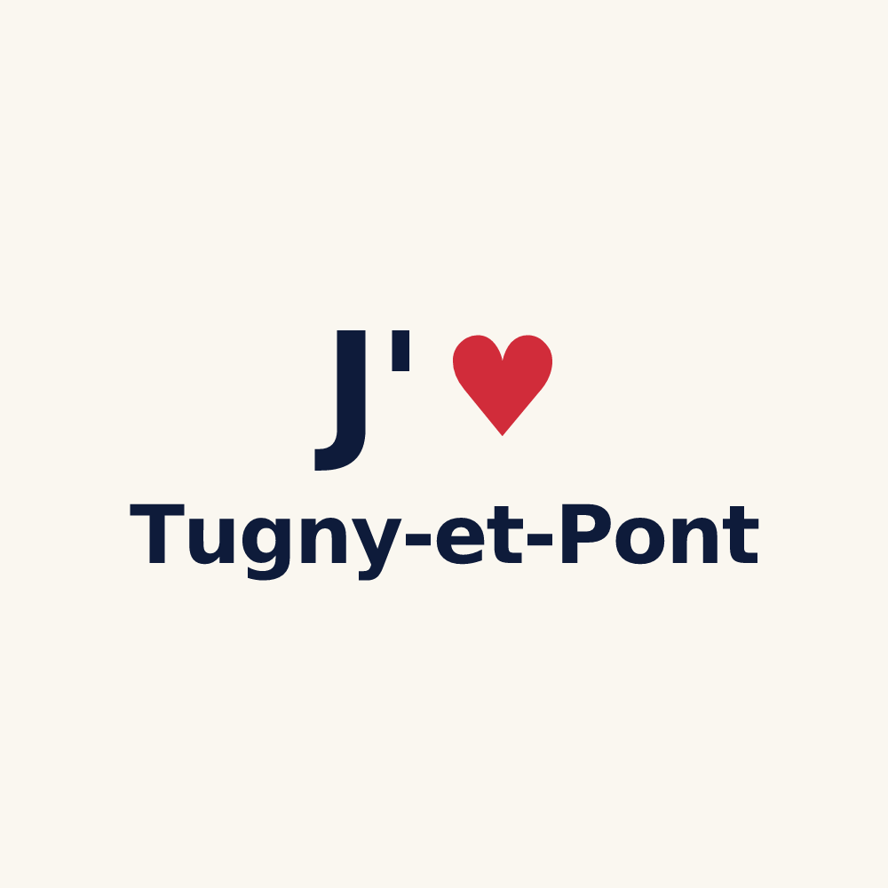 Tasse personnalisée Tugny-et-Pont — design J'aime Tugny-et-Pont