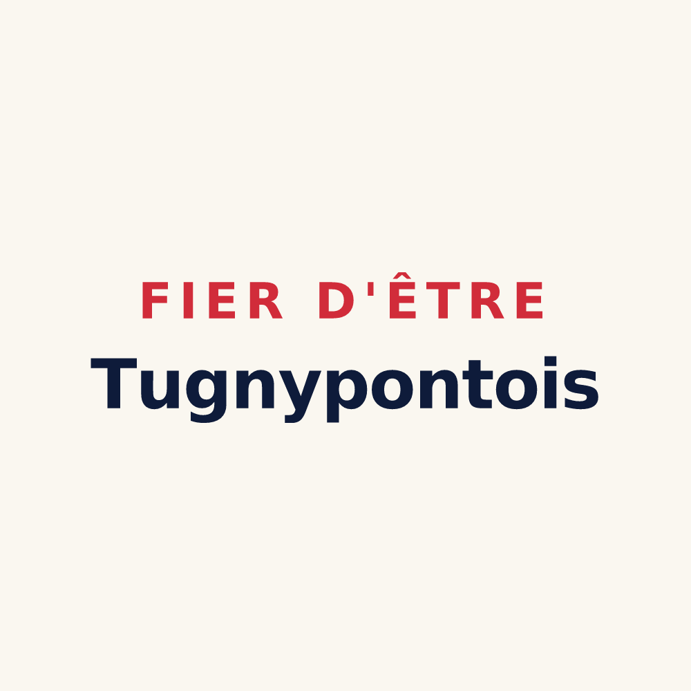 Tasse « Fier d'être Tugnypontois » — design pour Tugny-et-Pont