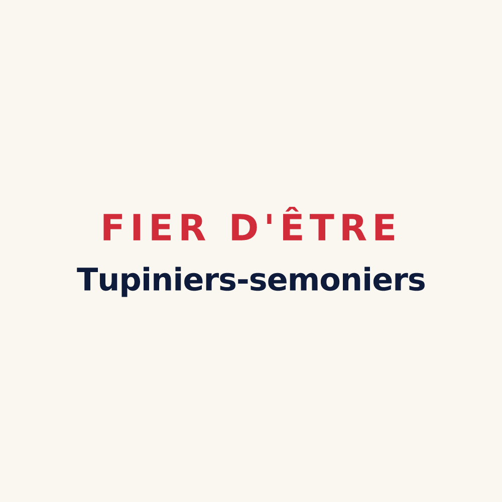 Tasse « Fier d'être Tupiniers-semoniers » — design pour Tupin-et-Semons