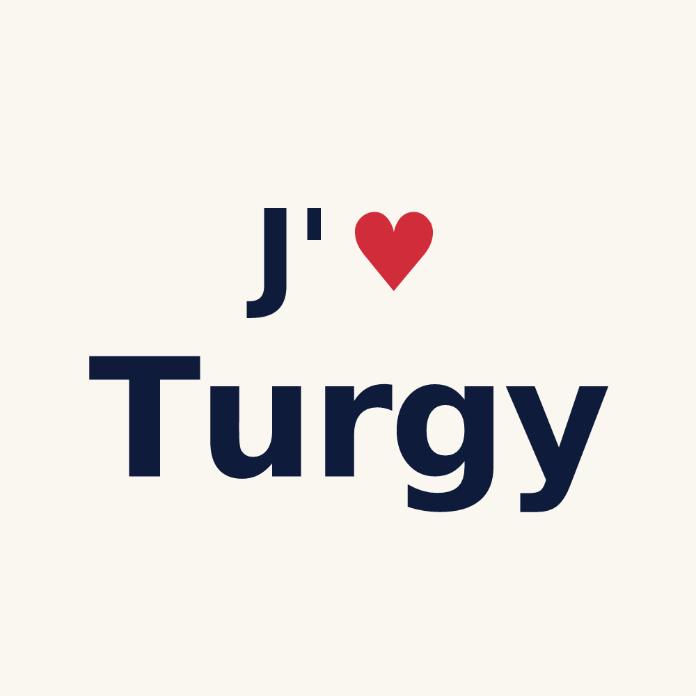 Tasse personnalisée Turgy — design J'aime Turgy