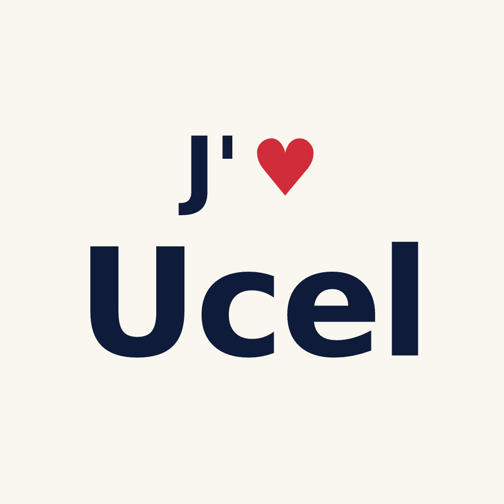 Tasse personnalisée Ucel — design « J'aime Ucel » imprimé sur la tasse