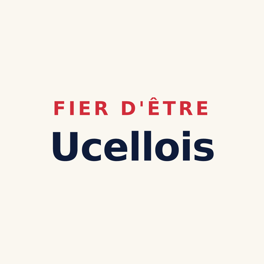 Tasse « Fier d'être Ucellois » — design pour Ucel
