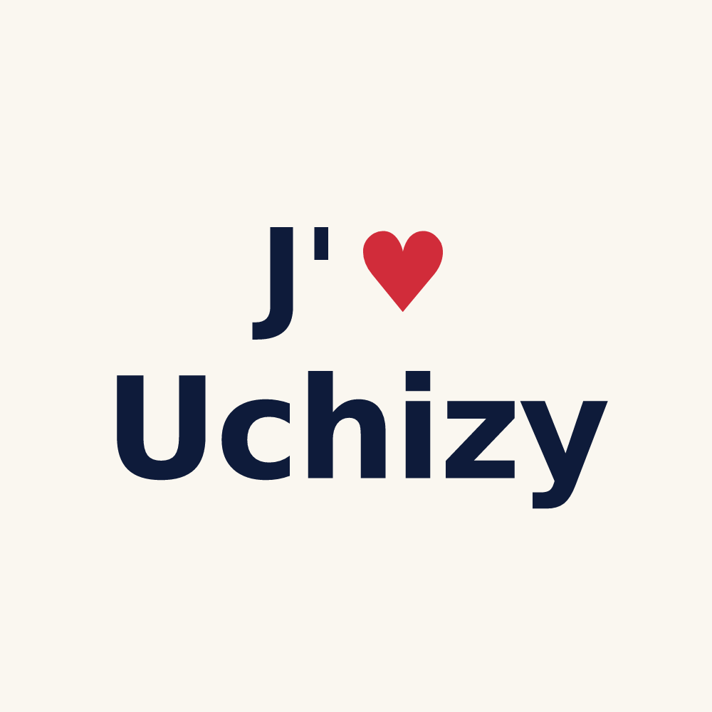 Tasse personnalisée Uchizy — design J'aime Uchizy