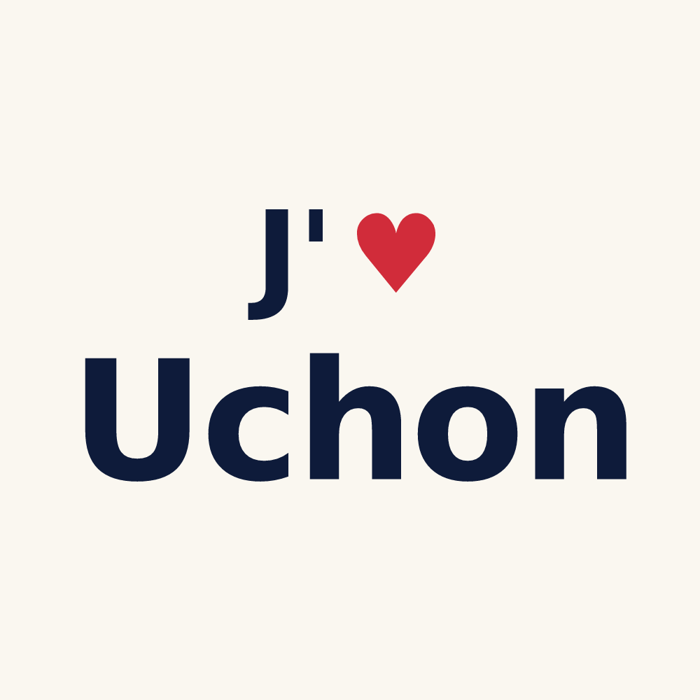 Tasse personnalisée Uchon — design J'aime Uchon