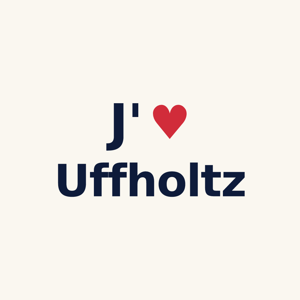 Tasse personnalisée Uffholtz — design J'aime Uffholtz