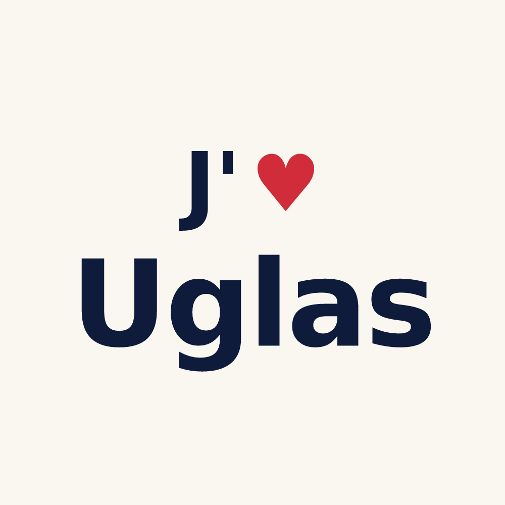 Tasse personnalisée Uglas — design J'aime Uglas