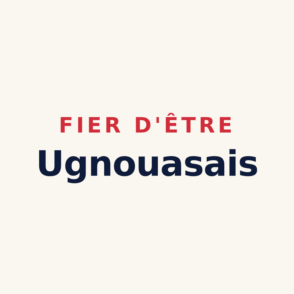 Tasse « Fier d'être Ugnouasais » — design pour Ugnouas