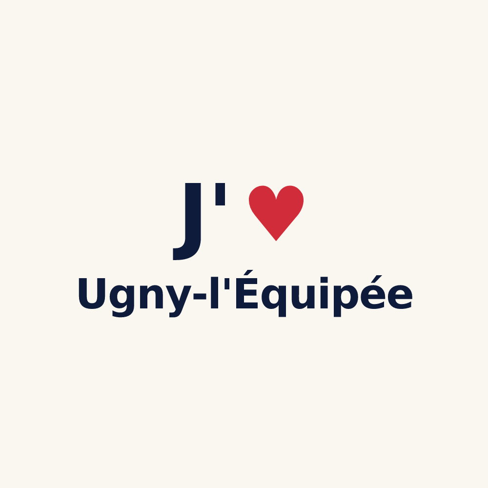 Tasse personnalisée Ugny-l'Équipée — design J'aime Ugny-l'Équipée