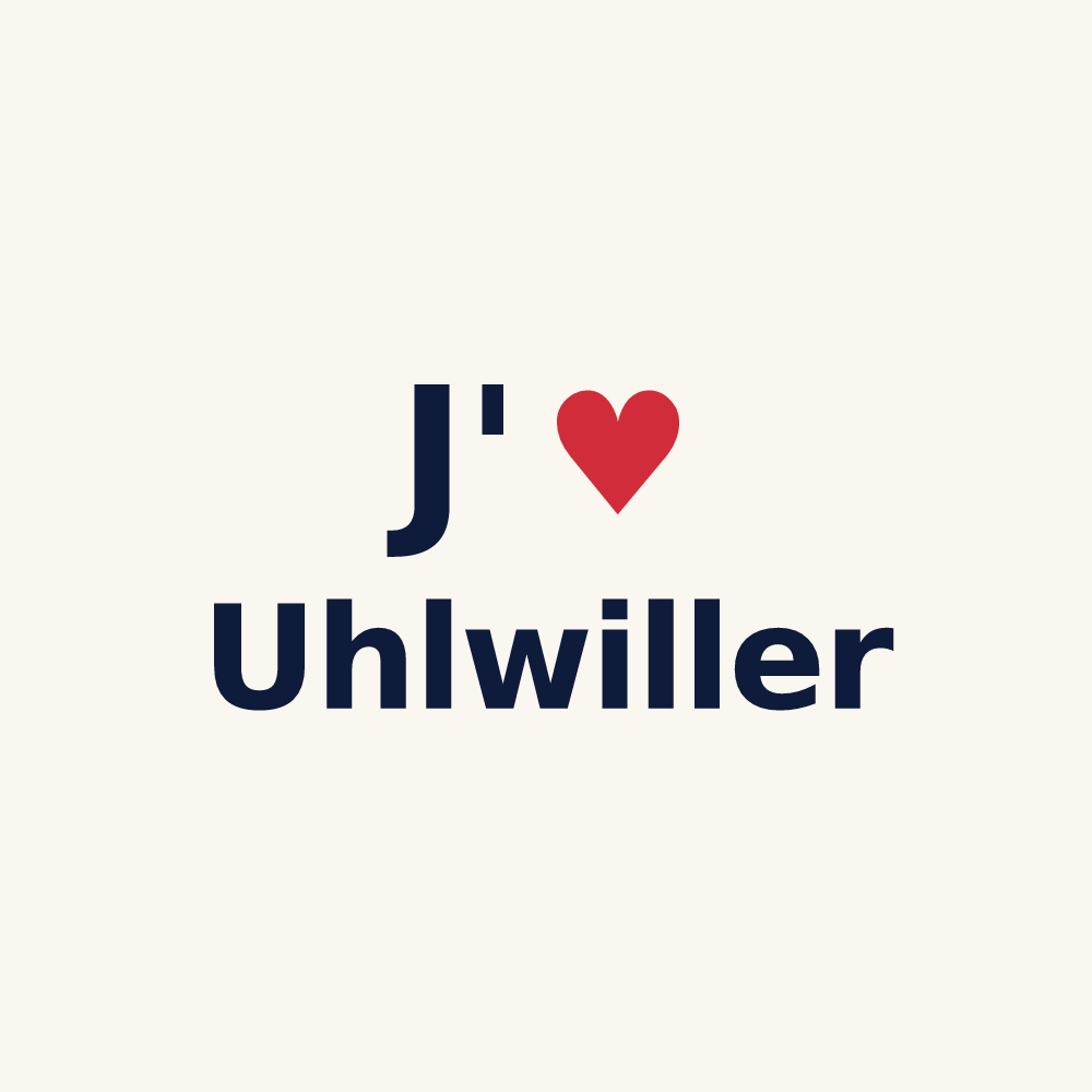 Tasse personnalisée Uhlwiller — design J'aime Uhlwiller