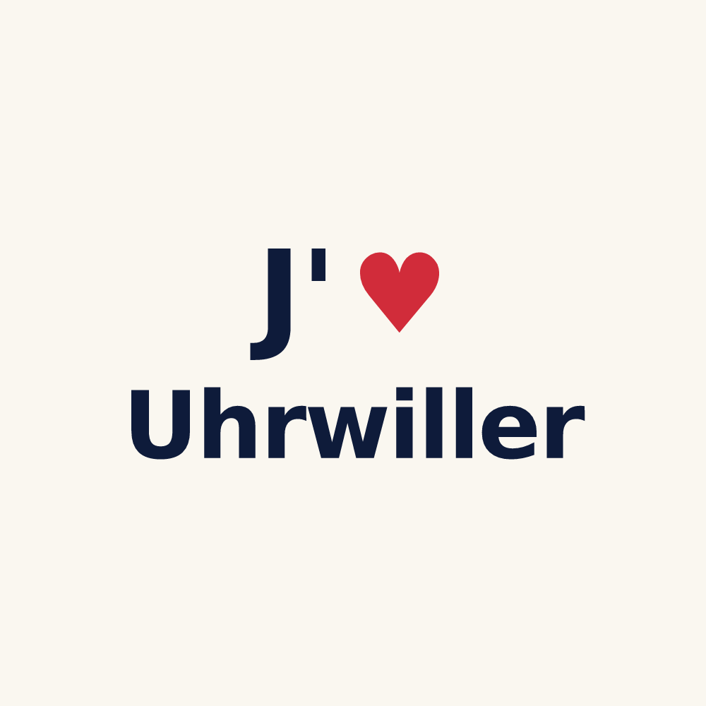 Tasse personnalisée Uhrwiller — design J'aime Uhrwiller