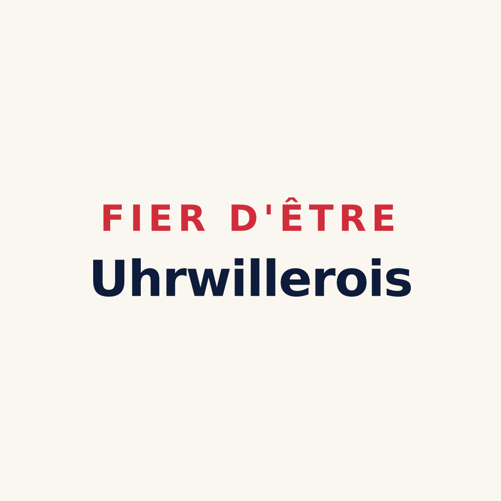 Tasse « Fier d'être Uhrwillerois » — design pour Uhrwiller