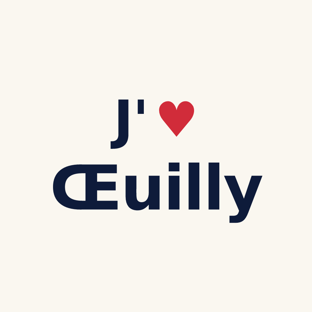 Tasse personnalisée Œuilly — design J'aime Œuilly